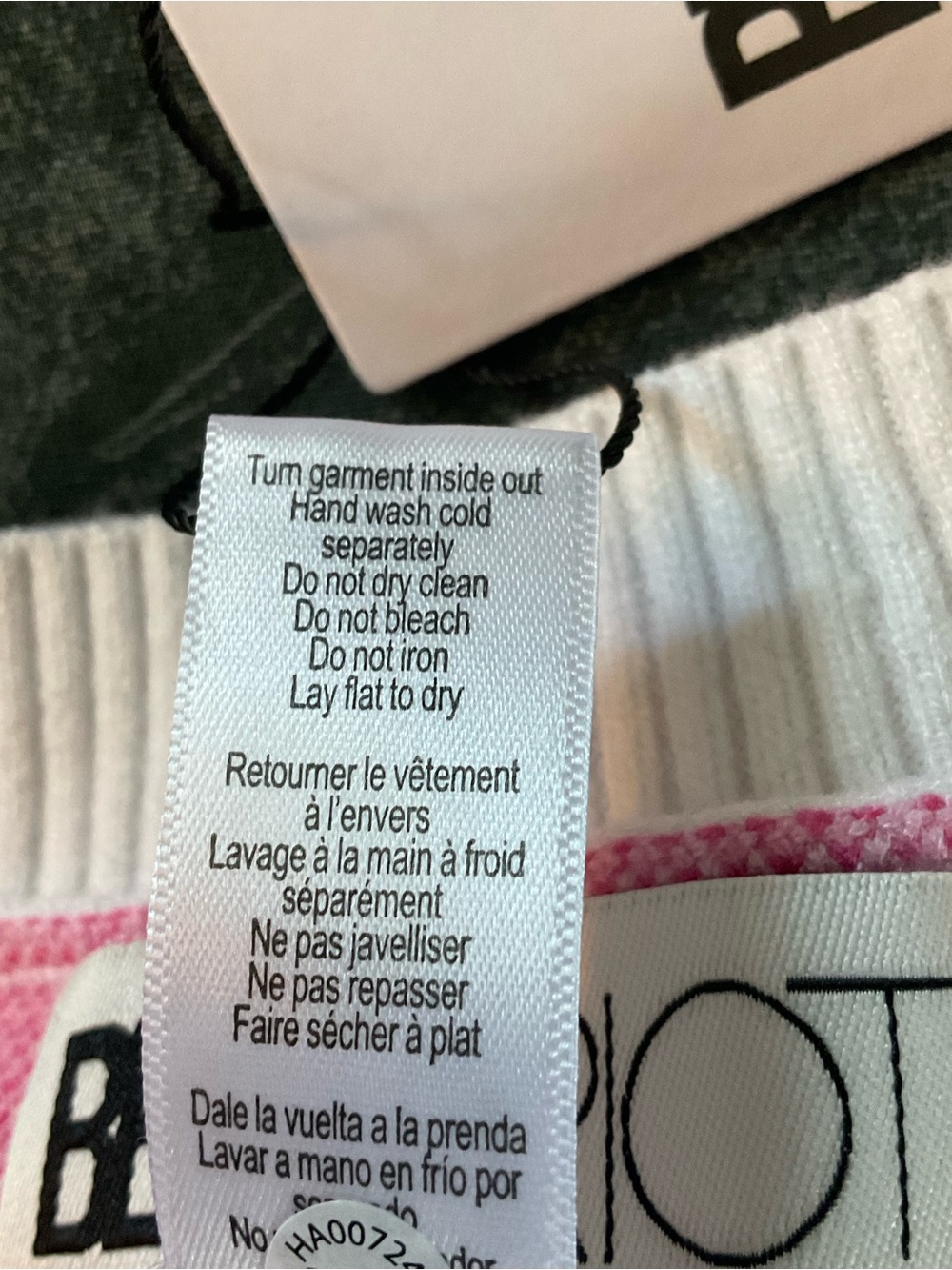 Anthropologie Beach Riot Callie Sweater Peony Petal Checker Pink Check Large NWT - Picture 14 of 14